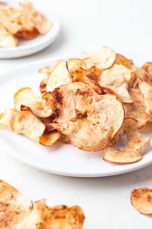 Homemade Cinnamon Apple Chips Wallpaper