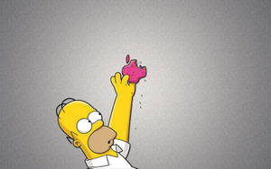 Homer Simpson Funny Graphic Art Wallpaper