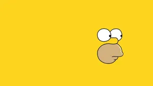 Homer Simpson Minimalist Wallpaper