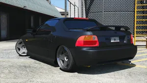 Honda Civic Del Sol Parked In Picturesque Setting Wallpaper