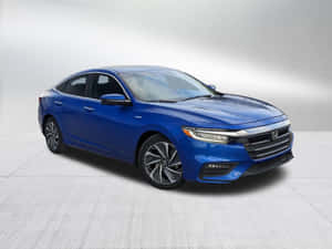 Honda Insight Hybrid Parked By Ocean View Wallpaper