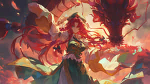 Hong Meiling Dragon Guardian Wallpaper