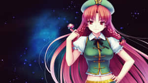 Hong Meiling Starry Backdrop Wallpaper