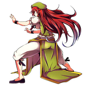 Hong Meiling Touhou Character Art Wallpaper