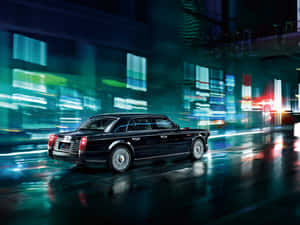 Hongqi L5 Luxury Sedan Night Drive Wallpaper