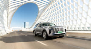 Hongqi Luxury Vehicle On The Road Wallpaper