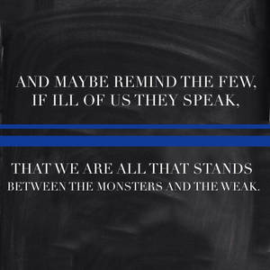 Honoring Those Who Protect And Serve - The Thin Blue Line Wallpaper