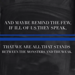 Honoring Those Who Protect And Serve - The Thin Blue Line Wallpaper