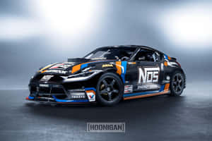 Hoonigan Branded Race Car Studio Shot Wallpaper