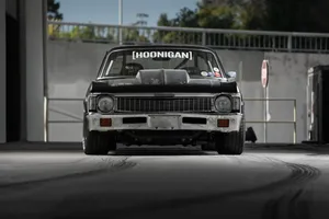 Hoonigan Branded Vintage Car Showcase Wallpaper