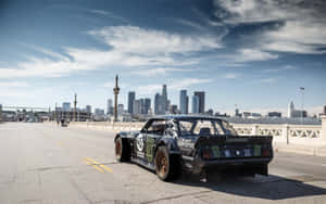 Hoonigan Car Urban Backdrop Wallpaper