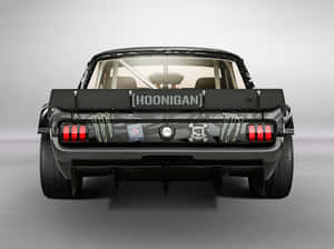 Hoonigan Custom Muscle Car Rear View Wallpaper