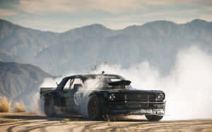 Hoonigan Mustang Drifting Smoke Wallpaper