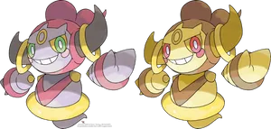 Hoopa And Shiny Hoopa Wallpaper