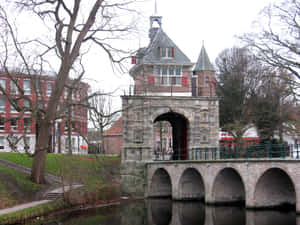 Hoorn Historical Water Gate Wallpaper