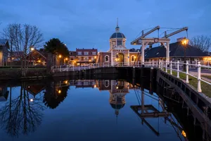 Hoorn Historical Waterfrontat Twilight Wallpaper