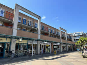 Hoorn Shopping District Sunny Day Wallpaper