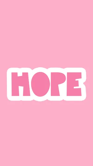 Hope In Pink Backdrop Wallpaper