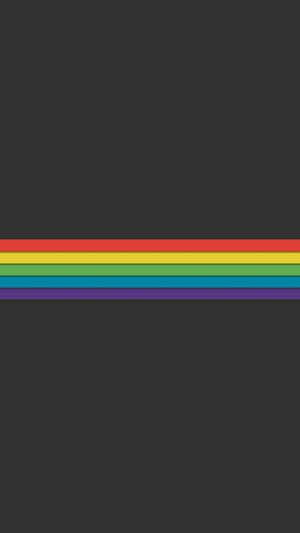 Horizontal Rainbow Lgbt Iphone Wallpaper