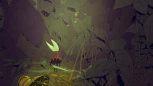 Hornet Exploring Ancient Ruins Wallpaper