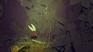 Hornet Exploring Ancient Ruins Wallpaper