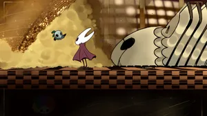 Hornet Exploring Ancient Ruins Wallpaper