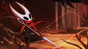 Hornet In Action Hollow Knight Silksong Wallpaper