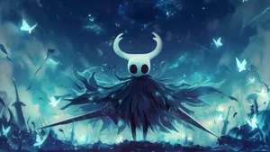 Hornet In Silksong Forest Wallpaper