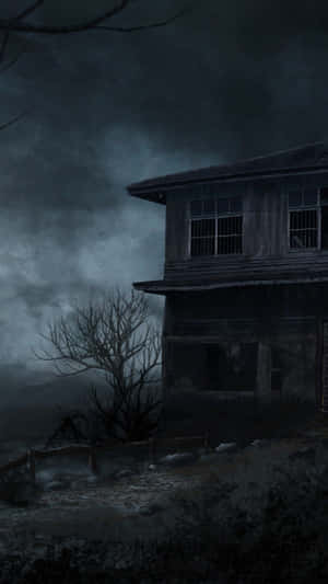 Horror Iphone Haunted House Wallpaper