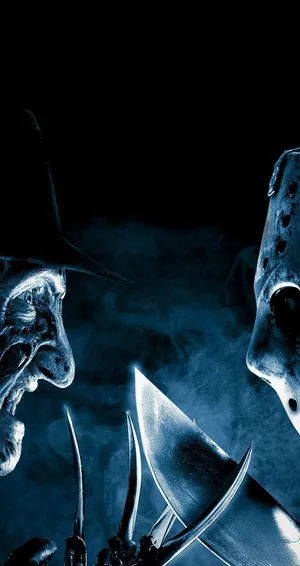 Horror Villains Freddy And Jason Wallpaper