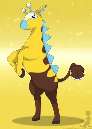 Horse-like Girafarig Wallpaper