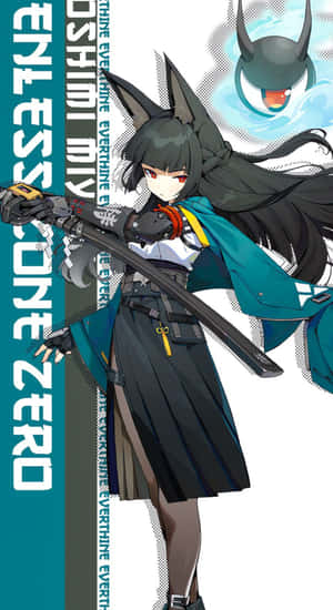 Hoshimi Miyabi Character Art Wallpaper