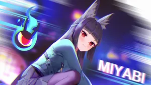 Hoshimi Miyabi Character Spotlight Wallpaper