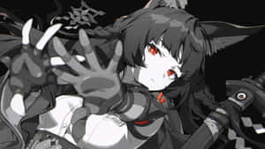 Hoshimi Miyabi Dynamic Action Pose Wallpaper