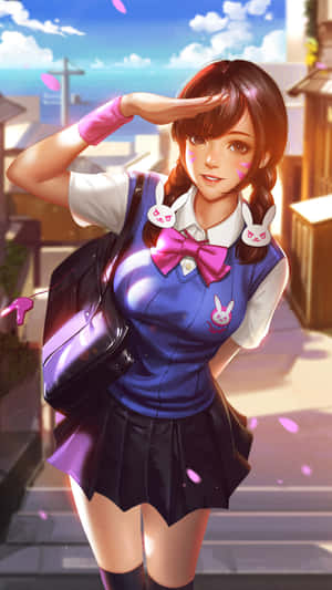 Hot Anime D.va Song Hana Overwatch Wallpaper