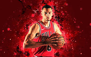 Hot Basketball Player Zach Lavine Wallpaper