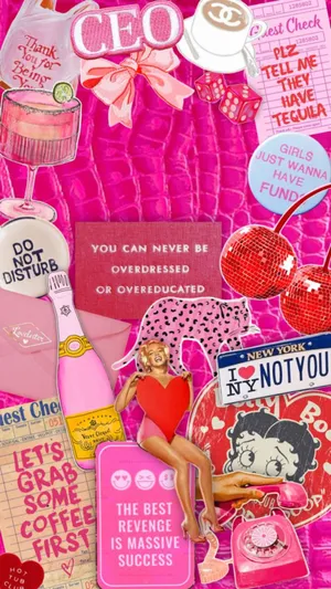 Hot Girl Aesthetic Collage Wallpaper