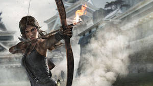 Hot Lara Croft Arrow Tomb Raider Wallpaper