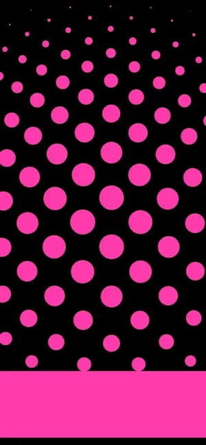 Hot Pink Aesthetic Dots Wallpaper