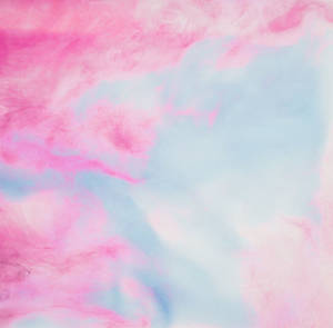 Hot Pink And Blue Clouds Painting Wallpaper