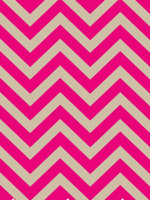 Hot Pink And White Chevron Pattern Wallpaper