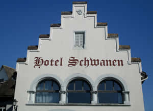 Hotel Schwanen Rapperswil Facade Wallpaper