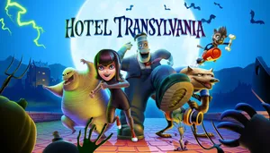 Hotel Transylvania Characters Running Wallpaper