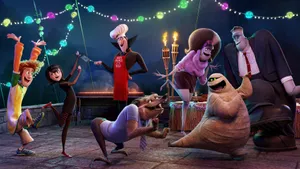 Hotel Transylvania Charcaters Partying Wallpaper