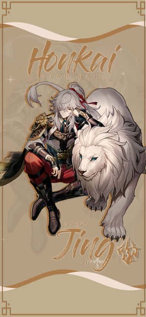 Houkai Star Rail Jing Yuanand White Lion Wallpaper