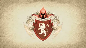 House Lannister Coat Of Arms Wallpaper
