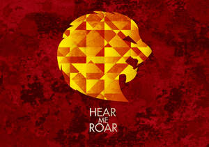 House Lannister Geometric Art Wallpaper