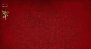 House Lannister Red Canvass Wallpaper