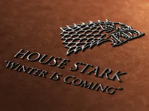 House Stark 3d Embossed Wallpaper