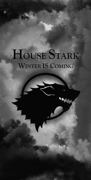 House Stark Cloudy Phone Wallpaper